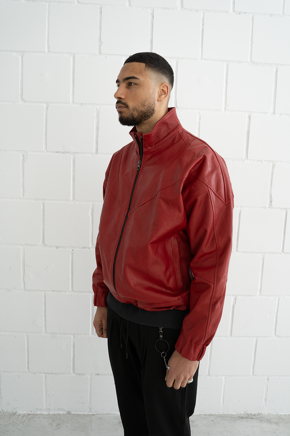 VITTORIO LEATHER JACKET RED
